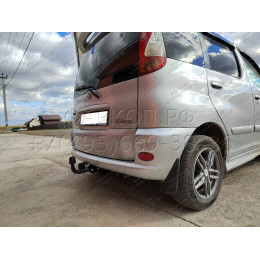 H.T51.A HALTY Фаркоп на Toyota Funcargo 2WD 1999-2005, Toyota Yaris Verso 1999-2005. Возможно потребуется подрезка бампера. Тип шара: A. Нагрузки: 500/50 кг, масса фаркопа 12,2 кг