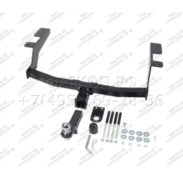H.T69.E HALTY Фаркоп на Toyota Probox / Suceed 2WD/4WD 2014- без подрезки бампера. Тип шара: E. Нагрузки: 550/75 кг, масса фаркопа 19,5 кг