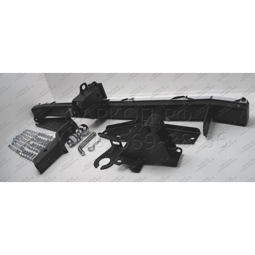 UPK-08-991124.00 PT GROUP Фаркоп с нержавеющей накладкой на УАЗ пикап 2008-, УАЗ Профи 2017- без подрезки бампера. Тип шара: E (легкосъемный шар под квадрат). Нагрузки: 1600/100 кг, масса фаркопа 19,6 кг (без электрики в комплекте)