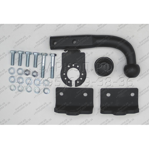V-020 STEINHOF Фаркоп на Volkswagen Amarok 2010-2022 без снятия и подрезки бампера. Тип шара: A. Нагрузки: 2800/100 кг, масса фаркопа 6 кг (без электрики в комплекте)