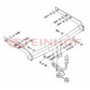 V-117 STEINHOF Фаркоп на Ford Galaxy 05/2000-2006, Seat Alhambra 05/2000-09/2010, Volkswagen Sharan 05/2000-08/2010. Требуется подрезка бампера. Тип шара: A. Нагрузки: 2100/85 кг, масса фаркопа 16 кг (без электрики в комплекте)