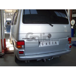 V027A GALIA Полностью оцинкованный фаркоп на Volkswagen T4: Transporter/Caravelle/Multivan 1990-2003, включая 4WD. Тип шара: A. Установка без снятия и выреза бампера. Нагруз