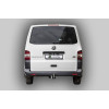 V111-E Лидер-плюс ТСУ для Volkswagen Transporter/Caravelle/Multivan T5 2003-2015, Transporter/Caravelle/Multivan T6 2015-2024 без выреза бампера. Тип шара: E. Нагрузки: 1500/100 кг, масса фаркопа 17,7 кг (без электрики в комплекте)