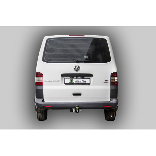 V111-E Лидер-плюс ТСУ для Volkswagen Transporter/Caravelle/Multivan T5 2003-2015, Transporter/Caravelle/Multivan T6 2015-2024 без выреза бампера. Тип шара: E. Нагрузки: 1500/100 кг, масса фаркопа 17,7 кг (без электрики в комплекте)