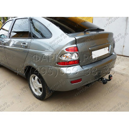 VAZ-40 AVTOS Фаркоп на ВАЗ 2110, 2111, 2112, 1996-2007, Lada Priora 2170, 2171, 2172 2007-2018 без снятия и подрезки бампера. Тип шара: A. Нагрузки: 800/50 кг, масса фаркопа 12 кг (без 