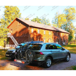 2155-A ORIS Фаркоп на Skoda Kodiaq 2017-2023, Volkswagen Tiguan II 2016-2024, Skoda Karoq 2017-, Seat Ateca 2016- без выреза в бампере. Тип шара: A. Нагрузки: 2530/100 кг, масса фаркопа 18 кг (без