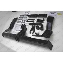F.2317.001 BERG Фаркоп на Hyundai Santa Fe 2006-2012. Требуется подрезка бампера. Тип шара: A. Нагрузки: 2000/75 кг, масса фаркопа 24,8 кг (без электрики в комплекте)