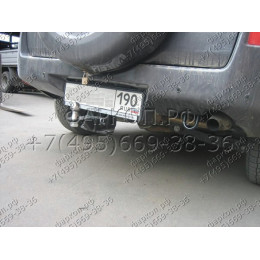 FA 0375-E Бизон Фаркоп на Suzuki Grand Vitara II 5 дверей 2005-2015. Требуется подрезка бампера. Тип шара: E (легкосъемный шар под квадрат). Нагрузки: 2600/120 кг. Не 