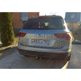 2155-A ORIS Фаркоп на Skoda Kodiaq 2017-2023, Volkswagen Tiguan II 2016-2024, Skoda Karoq 2017-, Seat Ateca 2016- без выреза в бампере. Тип шара: A. Нагрузки: 2530/100 кг, масса фаркопа 18 кг (без
