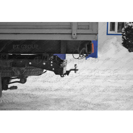 UPK-08-991124.00 PT GROUP Фаркоп с нержавеющей накладкой на УАЗ пикап 2008-, УАЗ Профи 2017- без подрезки бампера. Тип шара: E (легкосъемный шар под квадрат). 