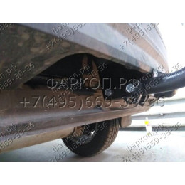 2155-A ORIS Фаркоп на Skoda Kodiaq 2017-2023, Volkswagen Tiguan II 2016-2024, Skoda Karoq 2017-, Seat Ateca 2016- без выреза в бампере. Тип шара: A. Нагрузки: 2530/100 кг, масса фаркопа 18 кг (без