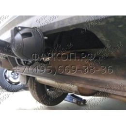 2155-A ORIS Фаркоп на Skoda Kodiaq 2017-2023, Volkswagen Tiguan II 2016-2024, Skoda Karoq 2017-, Seat Ateca 2016- без выреза в бампере. Тип шара: A. Нагрузки: 2530/100 кг, масса фаркопа 18 кг (без