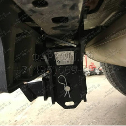 TCU00134 ТСС Фаркоп на Jeep Wrangler JL 2018- без подрезки бампера. Тип шара: E (шаровый узел под американский квадрат). Нагрузки: 3500/150 кг
