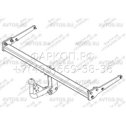 SZ 10 AVTOS Фаркоп на Suzuki SX4 седан 2006-2013 без подрезки бампера. Тип шара: A. Нагрузки: 1200/75 кг, масса фаркопа 19 кг (без электрики в комплекте)