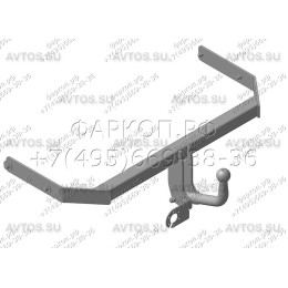 VW 27 AVTOS Фаркоп на Volkswagen Polo V хетчбек 2009-2018. Необходима подрезка бампера. Тип шара: A. Нагрузки: 1000/75 кг, масса фаркопа 13,5 кг (без электрики в комп