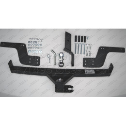 RLO-12-991122.00 PT GROUP Фаркоп на Renault Logan седан 2014-2022, Renault Logan Stepway 2019-2022 без подрезки бампера. Тип шара: E (легкосъемный шар под квадрат). Нагрузки: 1500/75 