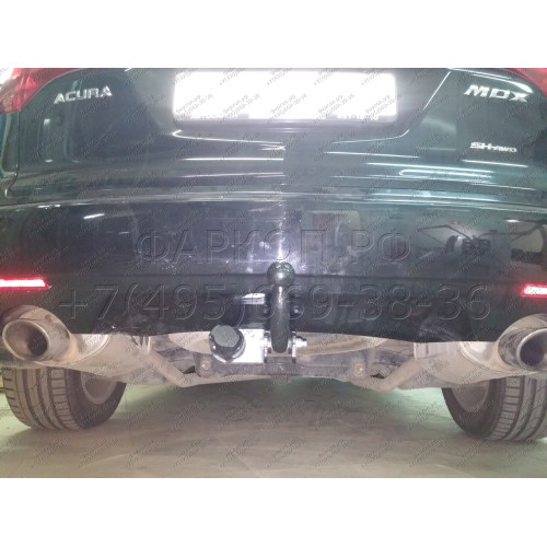 A201-A Лидер-плюс ТСУ для Acura MDX 2006-2013 без выреза бампера. Нагрузки: 1500/75 кг, масса фаркопа 19,66 кг (без электрики в комплекте)