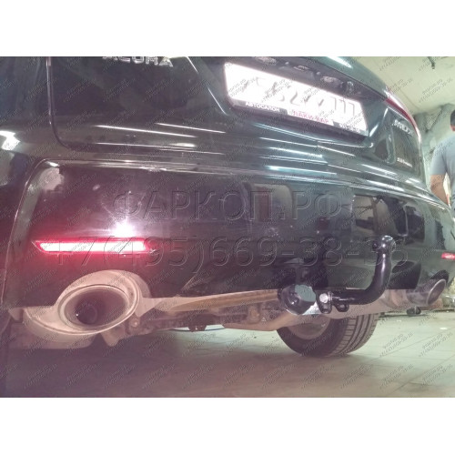 A201-A Лидер-плюс ТСУ для Acura MDX 2006-2013 без выреза бампера. Нагрузки: 1500/75 кг, масса фаркопа 19,66 кг (без электрики в комплекте)