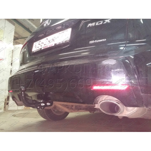 A201-A Лидер-плюс ТСУ для Acura MDX 2006-2013 без выреза бампера. Нагрузки: 1500/75 кг, масса фаркопа 19,66 кг (без электрики в комплекте)