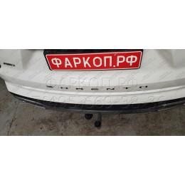 91008-A MOTODOR Фаркоп с оцинкованным шаром на Kia Sorento 2020-, Hyundai Santa Fe IV рестайлинг 2021-2023. Необходима подрезка бампера. Тип шара: A. Нагрузки: 2000/100 кг, ма