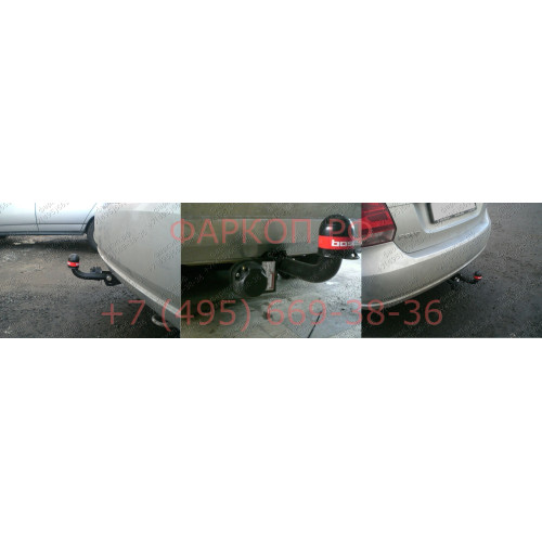 2193-A ORIS Фаркоп на Volkswagen Polo седан 2010-2020, Volkswagen Polo лифтбек 2020-. Необходима подрезка бампера. Тип шара: A. Нагрузки: 1000/75 кг, масса фаркопа 13 кг (без электрики в комплекте)