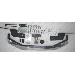 3090-FL ORIS Тюнинговый фаркоп с металлической накладкой на Toyota Land Cruiser Prado J150 2010-2023, Lexus GX460 2010-2014 без выреза в бампере. Тип шара: F. Нагрузки: 2000/120 кг