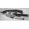 3090-FL ORIS Тюнинговый фаркоп с металлической накладкой на Toyota Land Cruiser Prado J150 2010-2023, Lexus GX460 2010-2014 без выреза в бампере. Тип шара: F. Нагрузки: 2000/120 кг, масса фаркопа 21 кг (без электрики в комплекте)