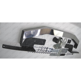 3090-FL ORIS Тюнинговый фаркоп с металлической накладкой на Toyota Land Cruiser Prado J150 2010-2023, Lexus GX460 2010-2014 без выреза в бампере. Тип шара: F. Нагрузки: 2000/120 кг