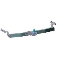 3090-FL ORIS Тюнинговый фаркоп с металлической накладкой на Toyota Land Cruiser Prado J150 2010-2023, Lexus GX460 2010-2014 без выреза в бампере. Тип шара: F. Нагрузки: 2000/120 кг