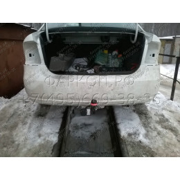 2193-A ORIS Фаркоп на Volkswagen Polo седан 2010-2020, Volkswagen Polo лифтбек 2020-. Необходима подрезка бампера. Тип шара: A. Нагрузки: 1000/75 кг, масса фаркопа 13 кг (без 