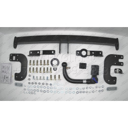 3241.32 SHERIFF Фаркоп на Nissan X-Trail T32 2015-2019, 2019-2022. Требуется подрезка бампера. Съемное вертикальное крепление шара (на ключе). Нагрузки: 1500/50 кг, масс