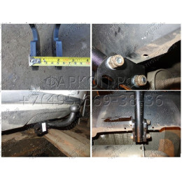 1429-A ORIS Фаркоп на Renault Duster 2012-2015. Необходима подрезка бампера. Тип шара: A. Нагрузки: 1500/75 кг, масса фаркопа 18 кг (без электрики в комплекте)