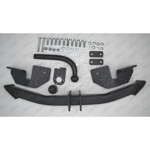 6455-A ORIS Фаркоп на SsangYong Actyon 2010-2015. Необходима подрезка бампера. Тип шара: A. Нагрузки: 1500/75 кг, масса фаркопа 18,5 кг (без электрики в комплекте)