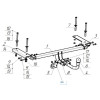 7615-A ORIS Фаркоп на Xcite X-Cross 7 2024-, Chery Tiggo 7 Pro 2020-2024, Chery Tiggo 7 Pro Max 2023- без подрезки бампера. Тип шара: A. Нагрузки: 1200/75 кг, масса фаркопа 17,7 кг (без электрики в комплекте)