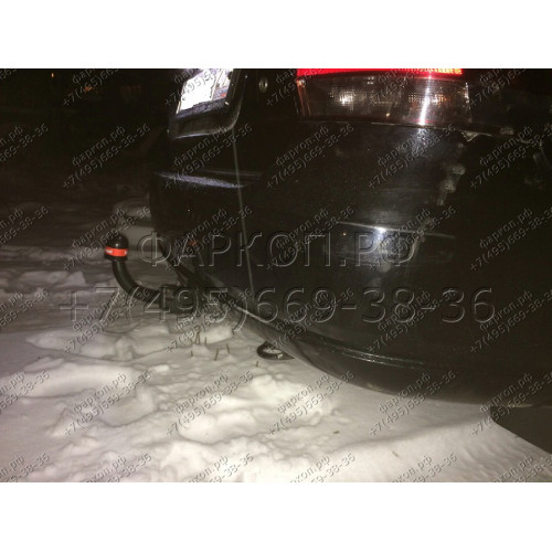 2193-A ORIS Фаркоп на Volkswagen Polo седан 2010-2020, Volkswagen Polo лифтбек 2020-. Необходима подрезка бампера. Тип шара: A. Нагрузки: 1000/75 кг, масса фаркопа 13 кг (без электрики в комплекте)