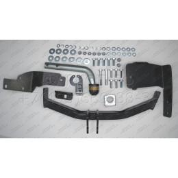 91008-A MOTODOR Фаркоп с оцинкованным шаром на Kia Sorento 2020-, Hyundai Santa Fe IV рестайлинг 2021-2023. Необходима подрезка бампера. Тип шара: A. Нагрузки: 2000/100 кг, ма