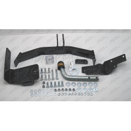 91008-A MOTODOR Фаркоп с оцинкованным шаром на Kia Sorento 2020-, Hyundai Santa Fe IV рестайлинг 2021-2023. Необходима подрезка бампера. Тип шара: A. Нагрузки: 2000/100 кг, ма
