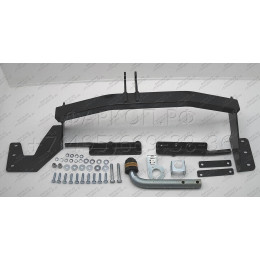 91402-A MOTODOR Фаркоп с оцинкованным шаром на Nissan X-Trail T31 2007-2015 без выреза в бампере. Тип шара: A. Нагрузки: 1500/75 кг, масса фаркопа 20 кг (без электрики 