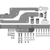 91716-FE MOTODOR Фаркоп с оцинкованным шаром на Renault Master FWD (передний привод) 2010-2014, 2014-, Nissan NV400 FWD (передний привод) 2011-, Opel Movano FWD (передний привод) 2010- без выреза в бампере. Тип шара: FE. Нагрузки 3000/100 кг, масса фаркоп