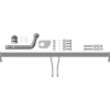 92301-A MOTODOR Фаркоп с оцинкованным шаром на Skoda Rapid 2012-2020, 2020-2022, Volkswagen Polo лифтбек 2020-2022. Необходима подрезка бампера. Тип шара: A. Нагрузки: 1500/75 кг, масса фаркопа 13,4 кг (без электрики в комплекте)