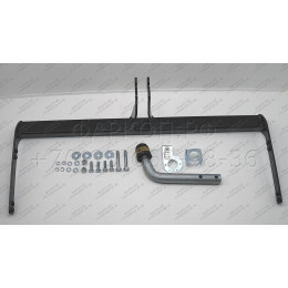 92301-A MOTODOR Фаркоп с оцинкованным шаром на Skoda Rapid 2012-2020, 2020-2022, Volkswagen Polo лифтбек 2020-2022. Необходима подрезка бампера. Тип шара: A. Нагрузки: 1500/75 кг, 