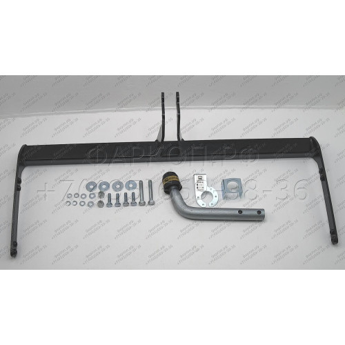 92301-A MOTODOR Фаркоп с оцинкованным шаром на Skoda Rapid 2012-2020, 2020-2022, Volkswagen Polo лифтбек 2020-2022. Необходима подрезка бампера. Тип шара: A. Нагрузки: 1500/75 кг, масса фаркопа 13,4 кг (без электрики в комплекте)