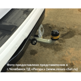 92508-A MOTODOR Фаркоп с оцинкованным шаром на Toyota Land Cruiser Prado J150 2009-2023, Lexus GX 2010-2013 без выреза в бампере. Тип шара: A. Нагрузки: 1500/75 кг, масса фаркопа 16,9