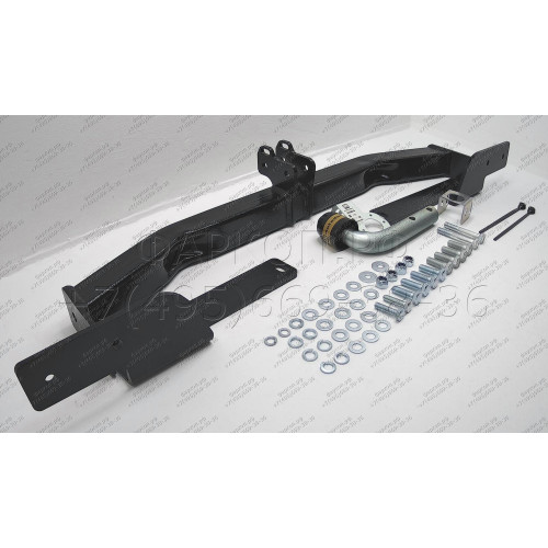92508-A MOTODOR Фаркоп с оцинкованным шаром на Toyota Land Cruiser Prado J150 2009-2023, Lexus GX 2010-2013 без выреза в бампере. Тип шара: A. Нагрузки: 1500/75 кг, масса фаркопа 16,9 кг (без электрики в комплекте)