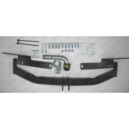 92508-A MOTODOR Фаркоп с оцинкованным шаром на Toyota Land Cruiser Prado J150 2009-2023, Lexus GX 2010-2013 без выреза в бампере. Тип шара: A. Нагрузки: 1500/75 кг, масса фаркопа 16,9