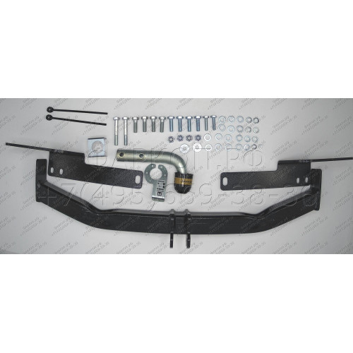 92508-A MOTODOR Фаркоп с оцинкованным шаром на Toyota Land Cruiser Prado J150 2009-2023, Lexus GX 2010-2013 без выреза в бампере. Тип шара: A. Нагрузки: 1500/75 кг, масса фаркопа 16,9 кг (без электрики в комплекте)