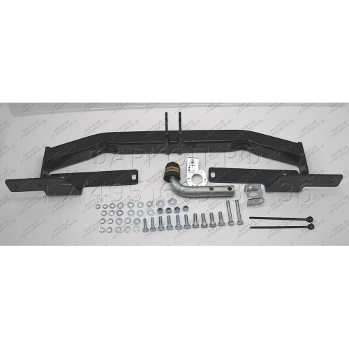 92508-A MOTODOR Фаркоп с оцинкованным шаром на Toyota Land Cruiser Prado J150 2009-2023, Lexus GX 2010-2013 без выреза в бампере. Тип шара: A. Нагрузки: 1500/75 кг, масса фаркопа 16,9 кг (без электрики в комплекте)