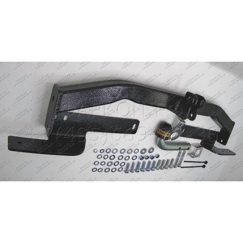 92508-A MOTODOR Фаркоп с оцинкованным шаром на Toyota Land Cruiser Prado J150 2009-2023, Lexus GX 2010-2013 без выреза в бампере. Тип шара: A. Нагрузки: 1500/75 кг, масса фаркопа 16,9 кг (без электрики в комплекте)