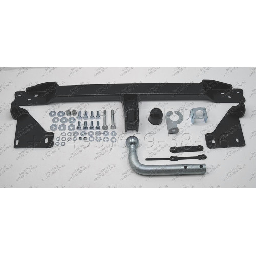94204-A MOTODOR Фаркоп с оцинкованным шаром на Belgee X70 2024-, Geely Atlas Pro 2021-2024 без выреза в бампере. Тип шара: A. Нагрузки: 1500/75 кг, масса фаркопа 15,1 кг (без электрики в комплекте)