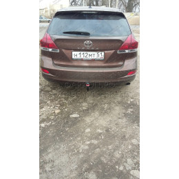 3085-A ORIS Фаркоп на Toyota Venza 2008-2016 без выреза в бампере. Тип шара: A. Нагрузки: 1500/75 кг, масса фаркопа 20,9 кг (без электрики в комплекте)
